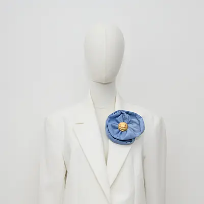 Rosie Reclaimed Denim Brooch primary image