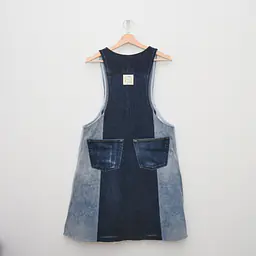 Bluebell Reclaimed Denim Dress - Size Small, 2 Pocket Sample