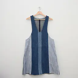 Bluebell Reclaimed Denim Dress - Size Small, 2 Pocket Sample