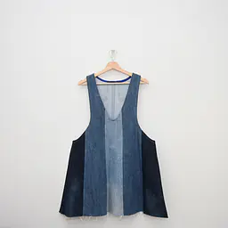 Bluebell Reclaimed Denim Dress - Size Large, 2 Pocket Sample