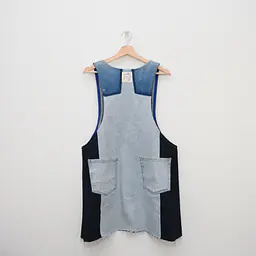Bluebell Reclaimed Denim Dress - Size Large, 2 Pocket Sample