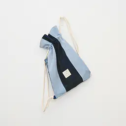 Azuri Reclaimed Denim Backpack - Black Watch Tartan Centre