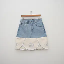 Tulip Upcycled Denim Skirt