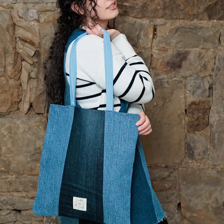 Atlas Reclaimed Denim Tote Bag