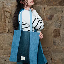 Atlas Reclaimed Denim Tote Bag