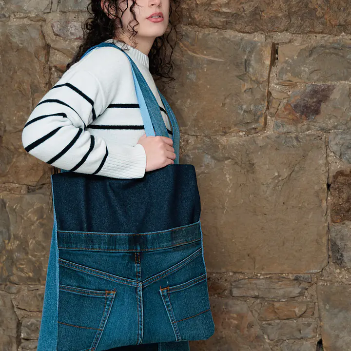Atlas Reclaimed Denim Tote Bag