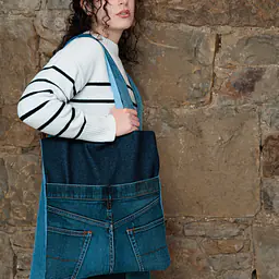 Atlas Reclaimed Denim Tote Bag