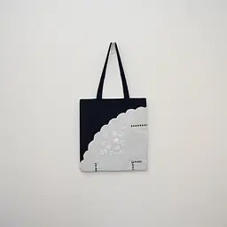Vintage Tablecloth Appliqué Tote Bag